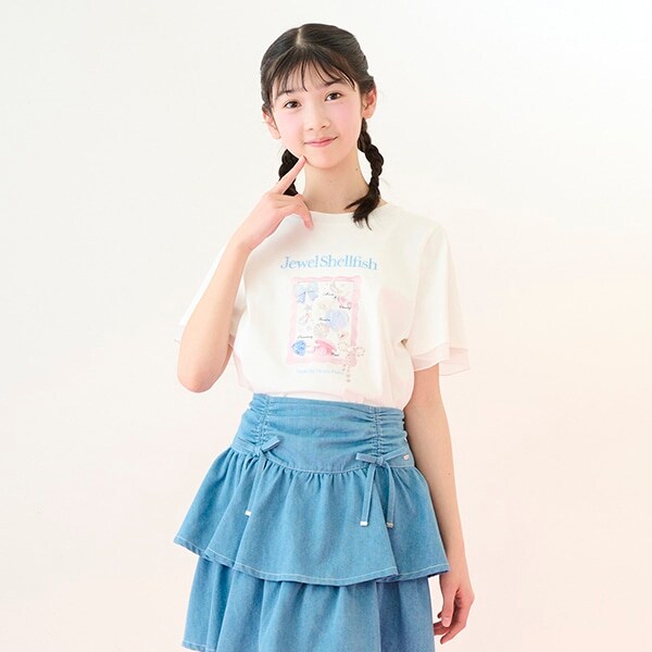 【ニコ☆プチ掲載】【接触冷感】Jewel Shellfish Tシャツ