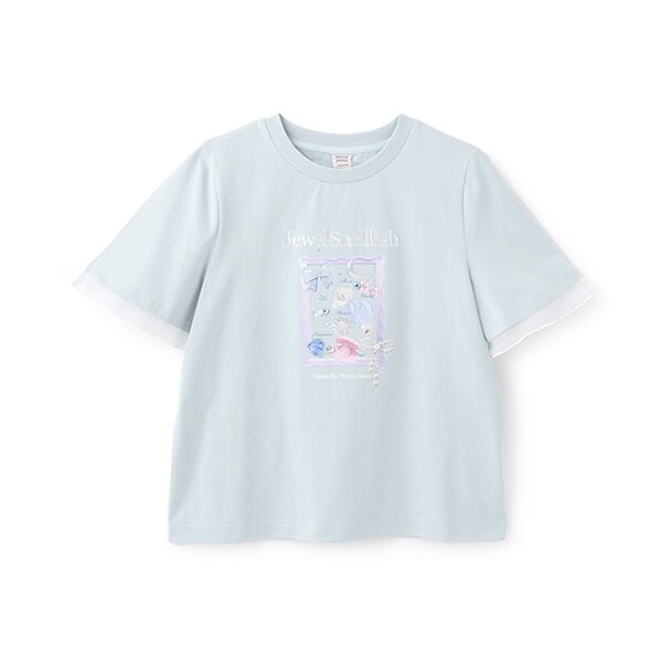 【ニコ☆プチ掲載】【接触冷感】Jewel Shellfish Tシャツ