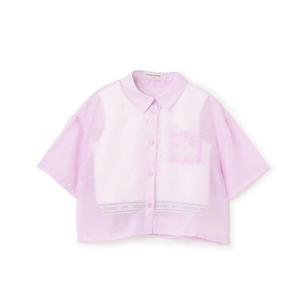 シアーシャツ＆リブタンクトップセット