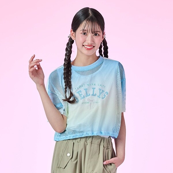 グラデーションメッシュTシャツ＆タンクトップセット