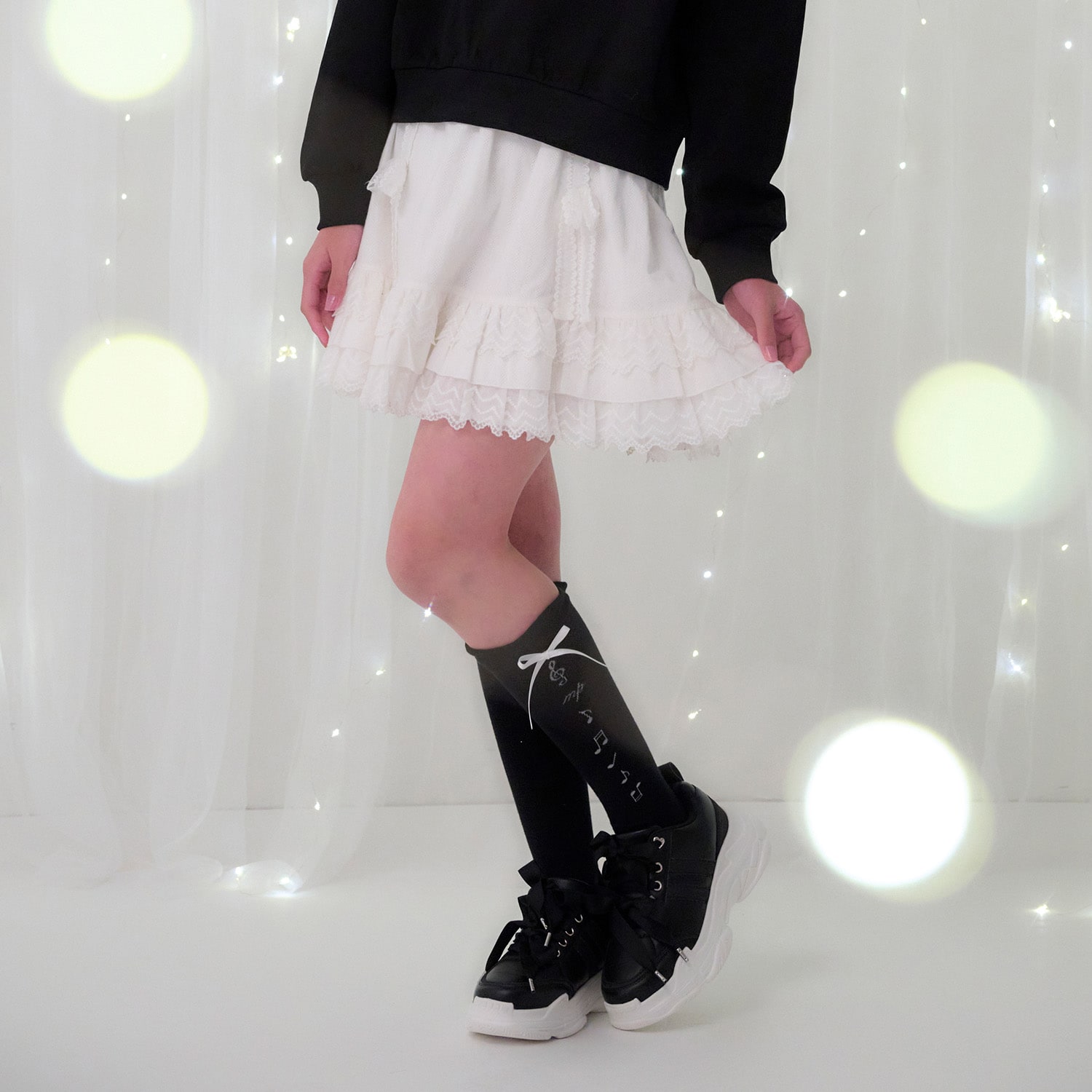 レースティアードスカート