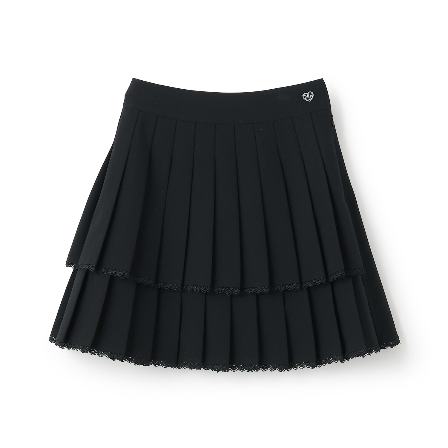 トリムレース2段プリーツスカパン