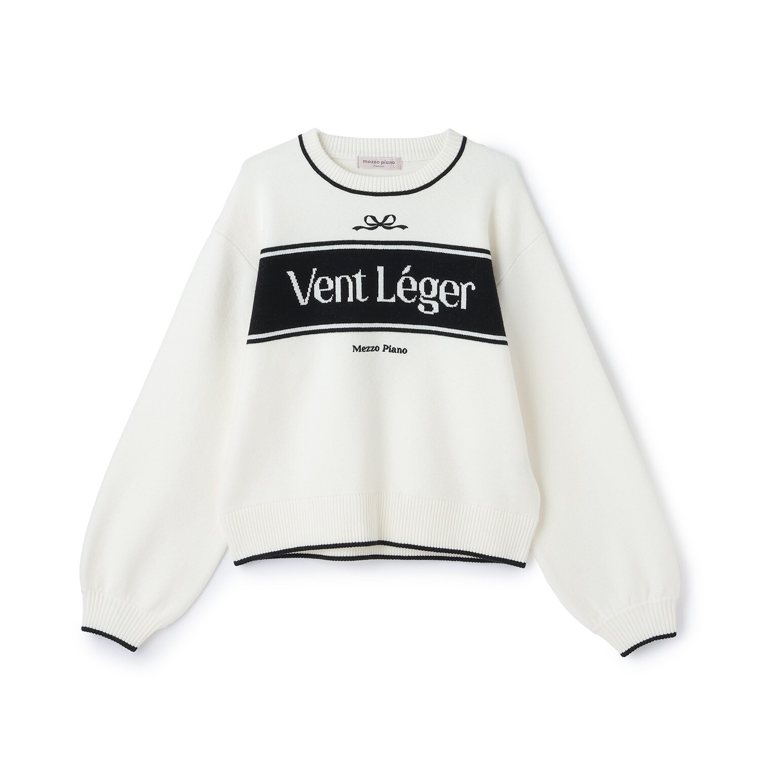 ロゴジャカードニット