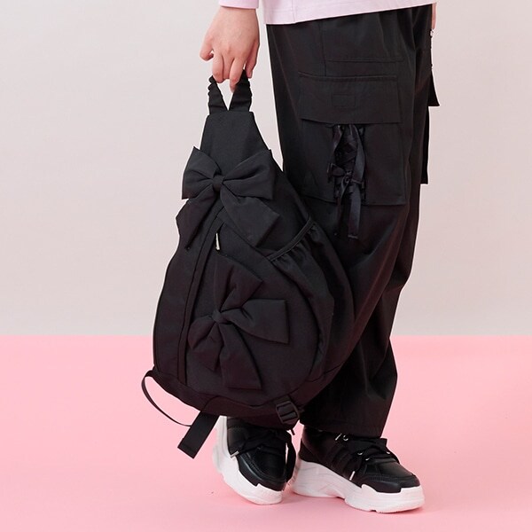 【撥水】リボンワンショルダーボディバッグ