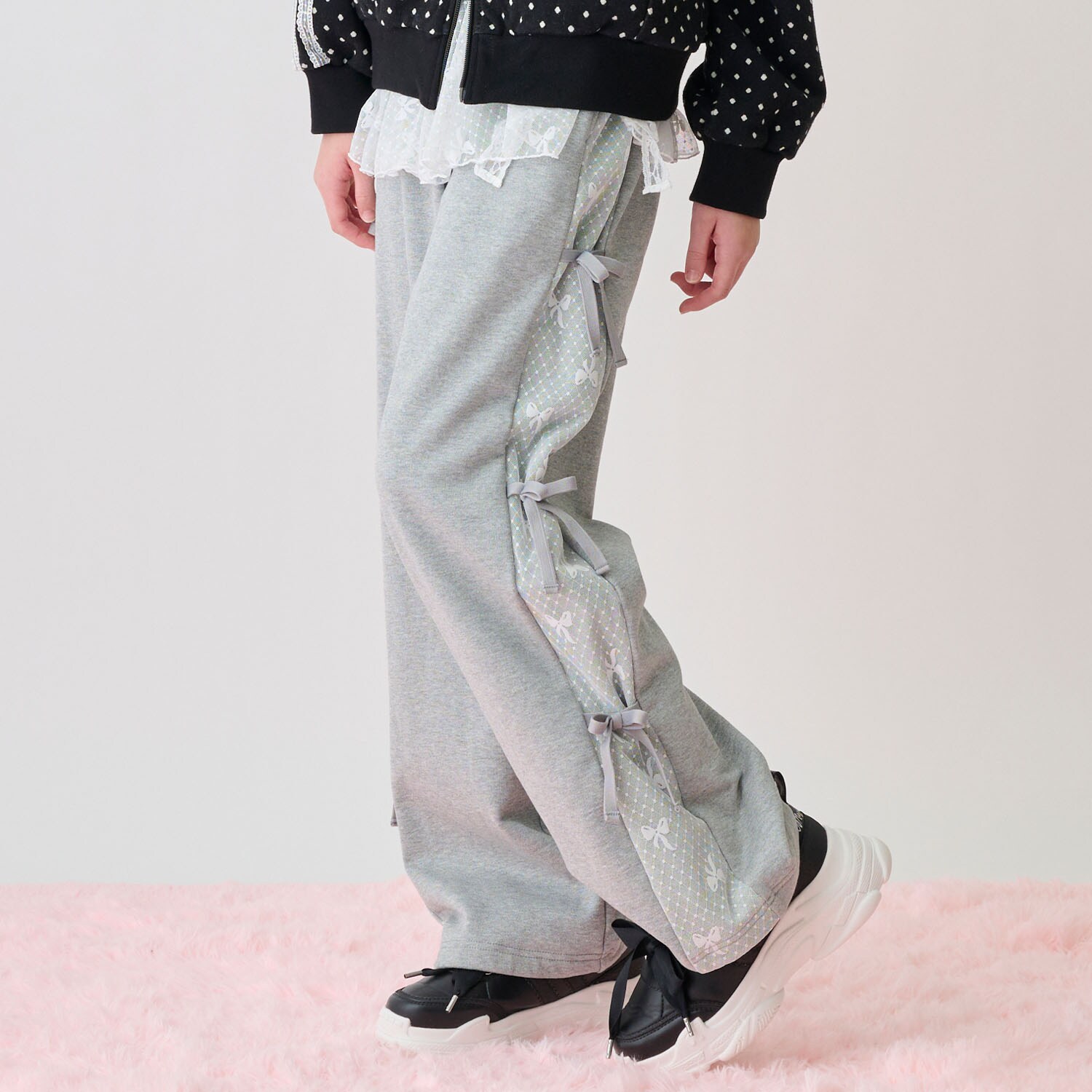 ペプラムつきあったか裏起毛パンツ