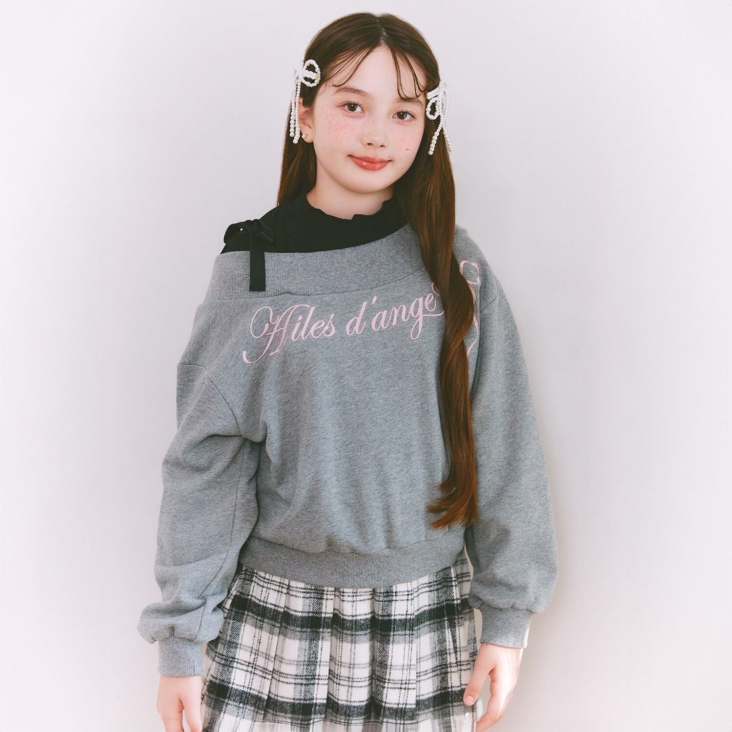 トレーナー＆Tシャツセット（オフショルダー仕様可能）