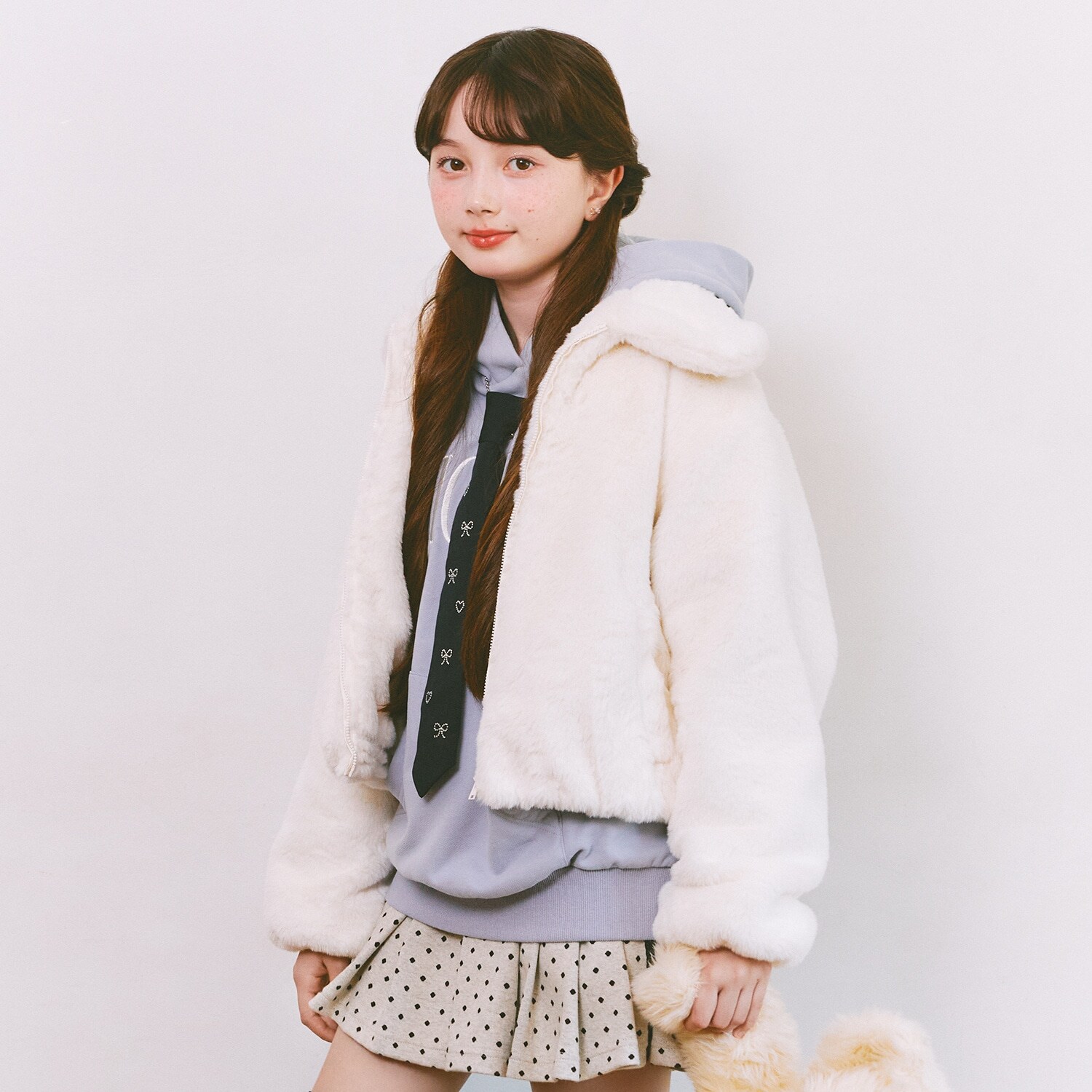 ふわふわフェイクファーブルゾン