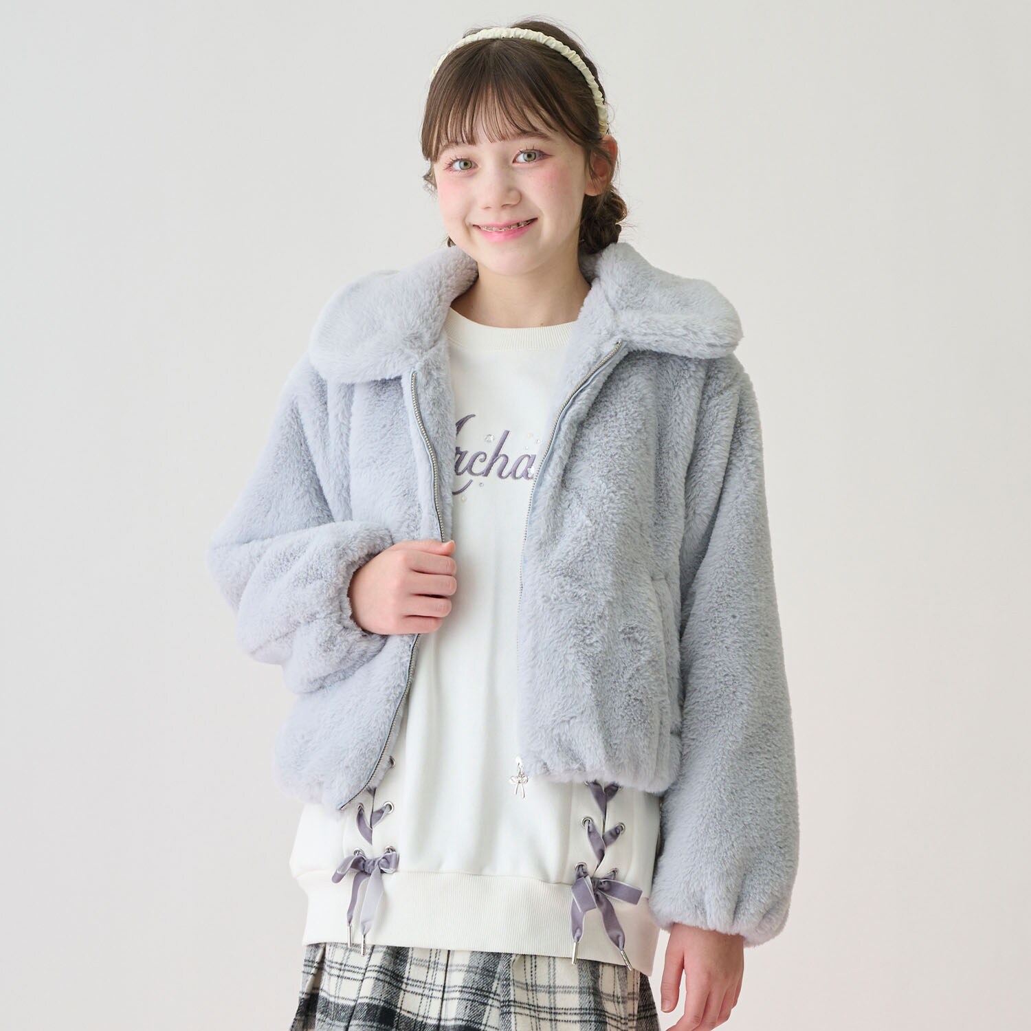 ふわふわフェイクファーブルゾン