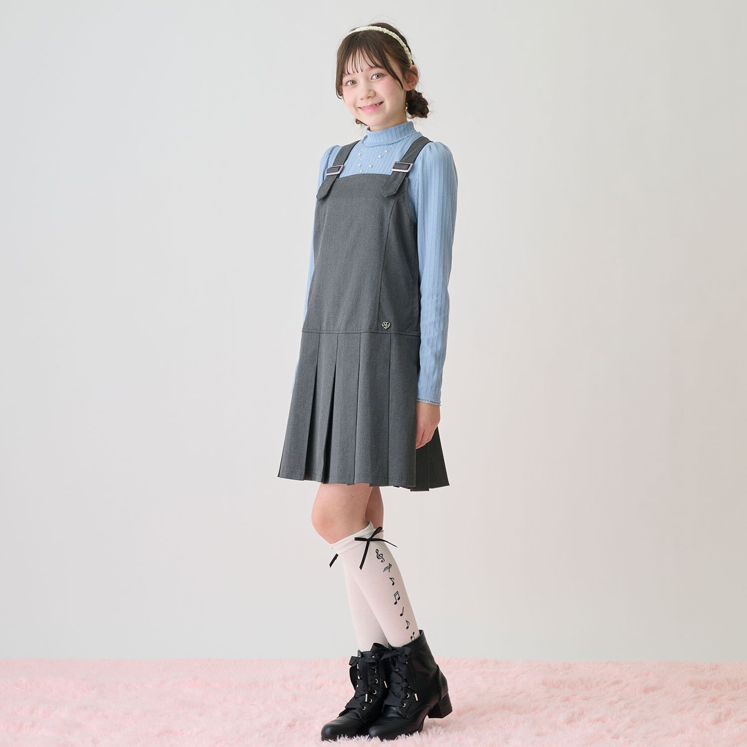 プリーツジャンパースカート