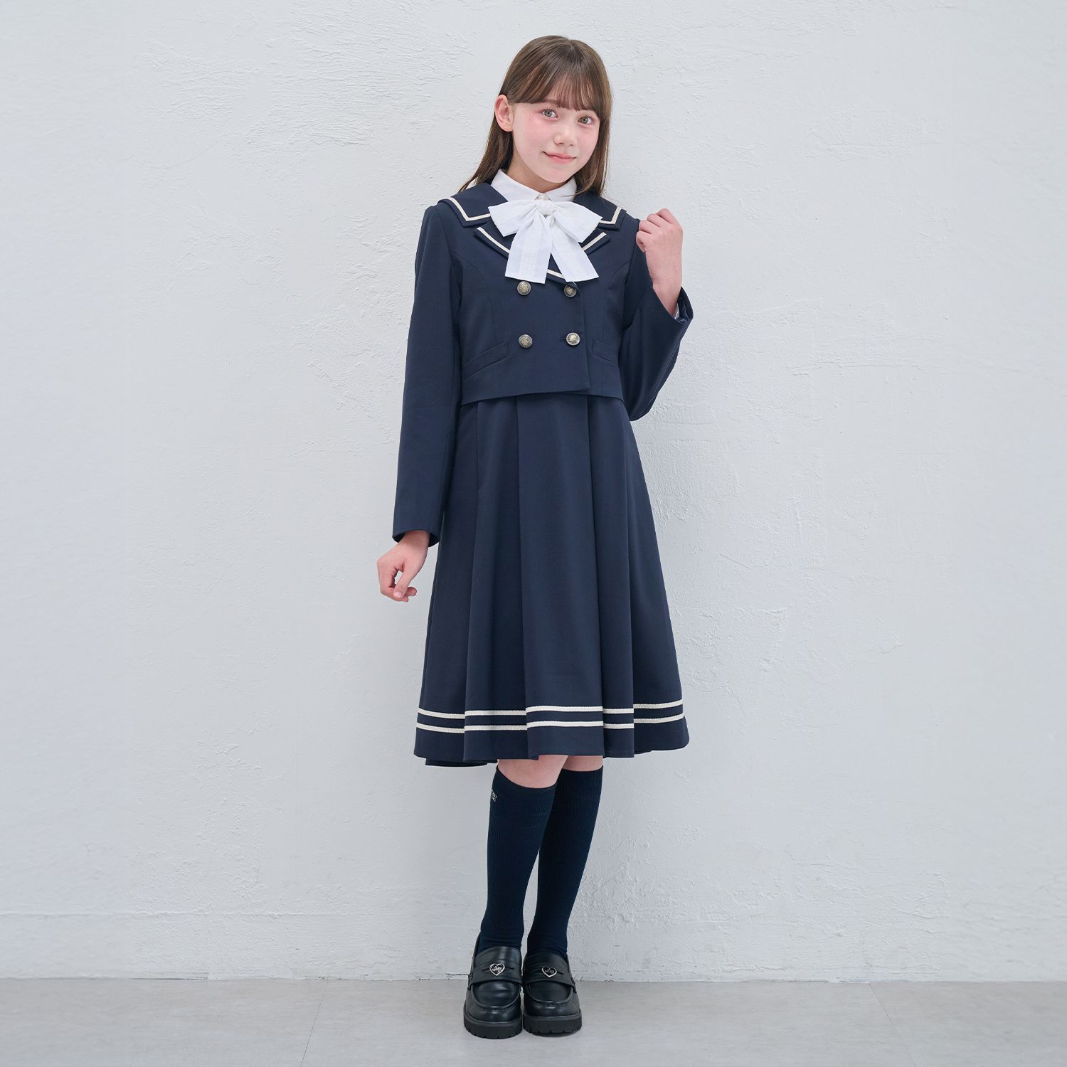 セーラーショートジャケット&ジャンパースカートセット