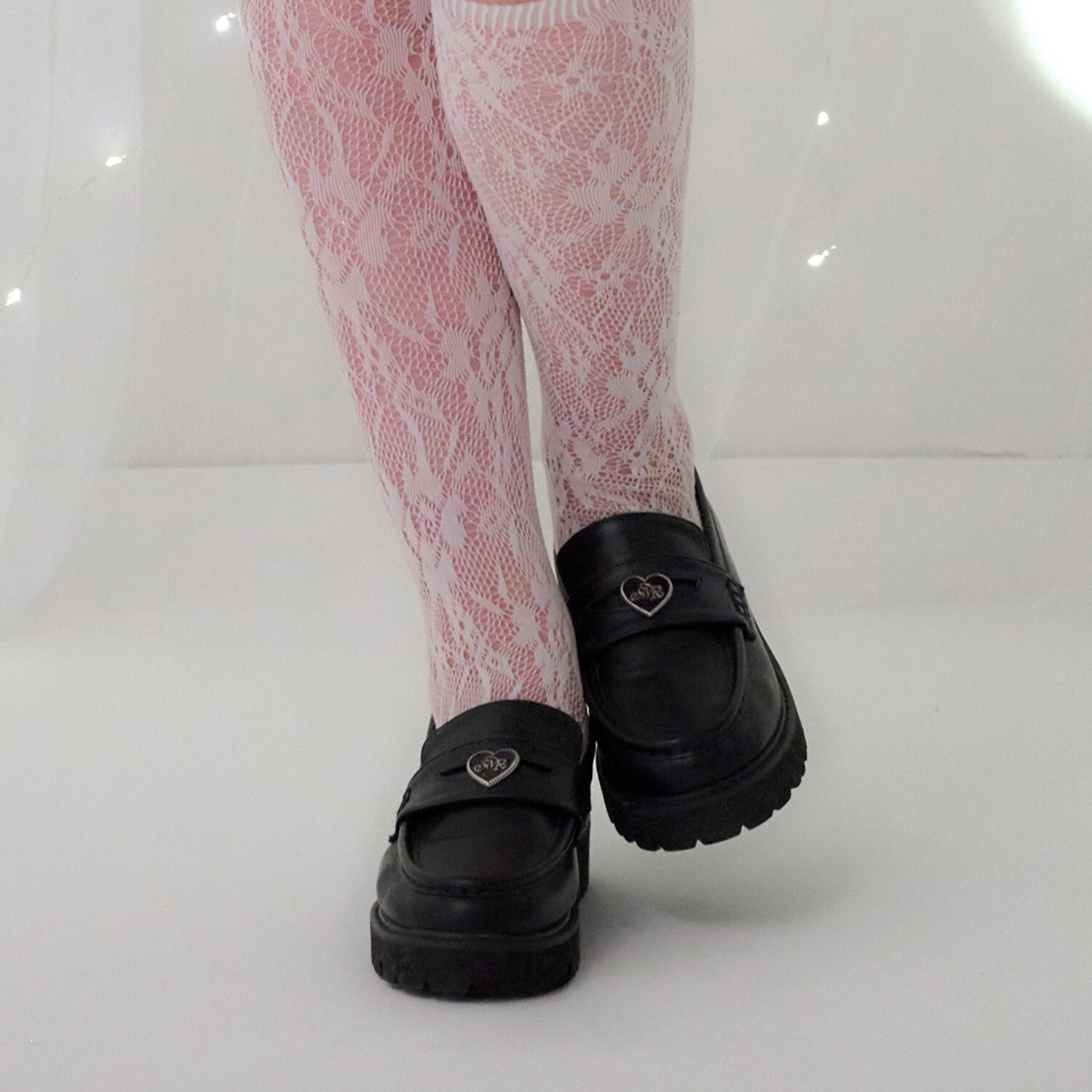 ハートプレートローファー