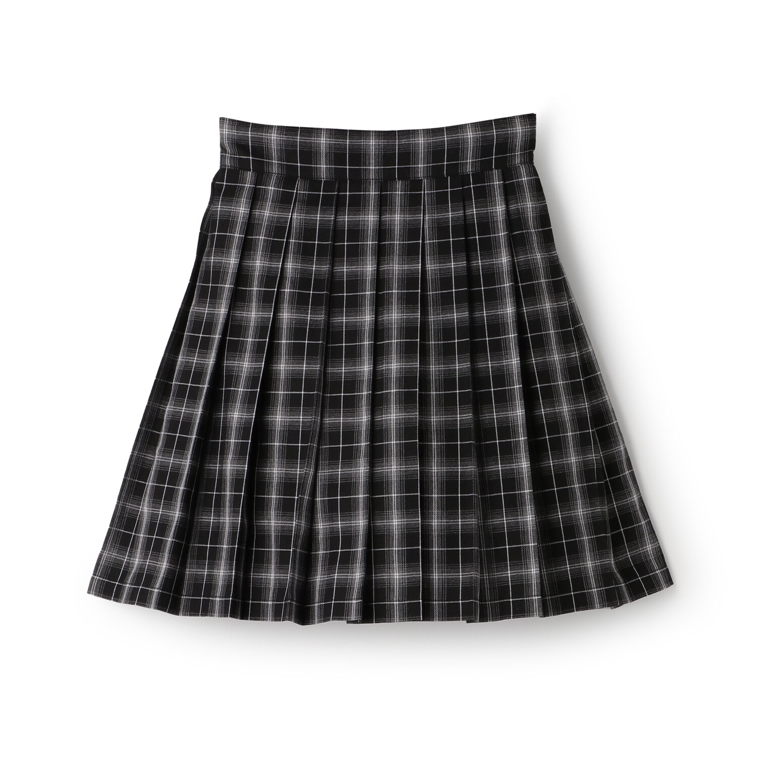 チェックプリーツスカパン