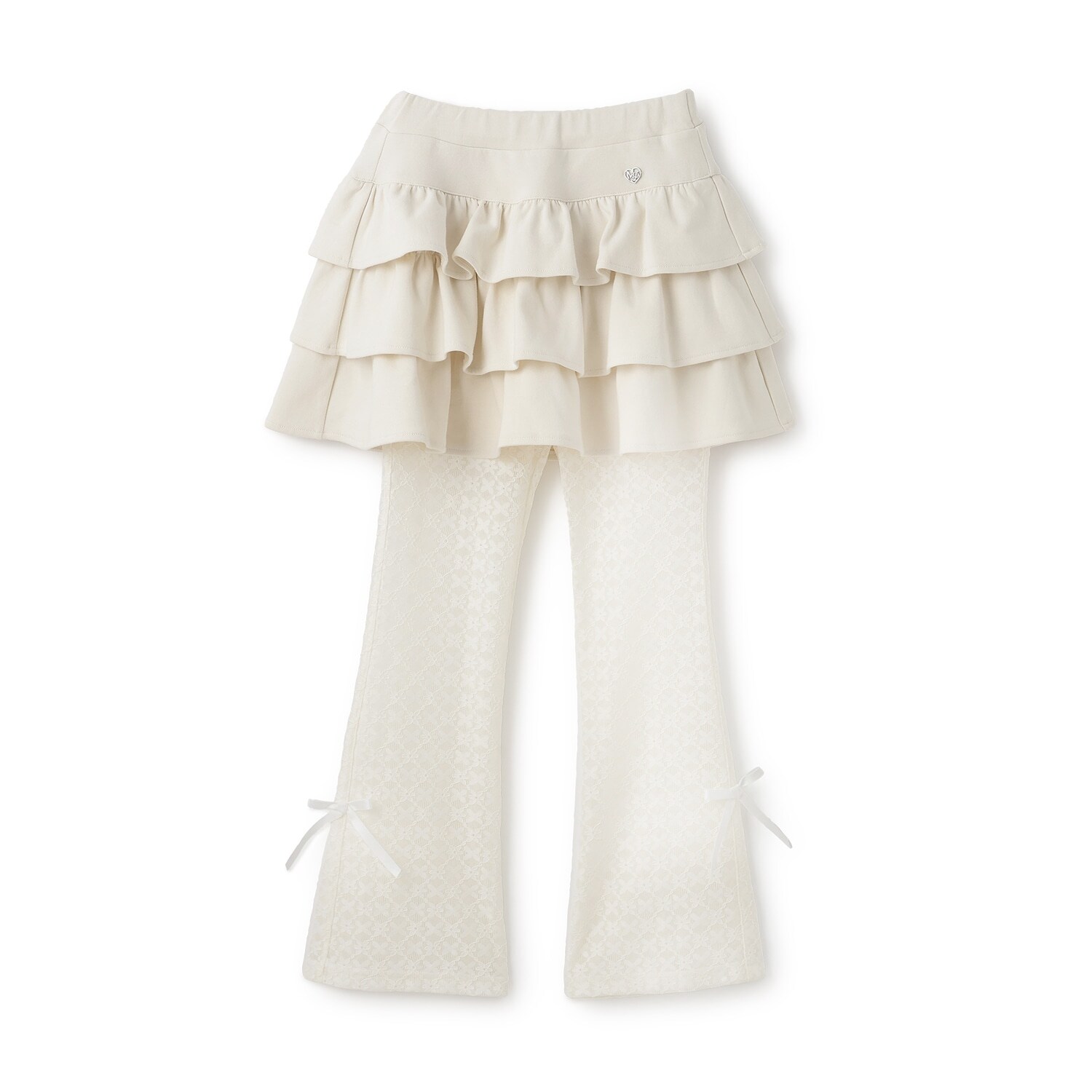 ふりふりティアードスカート＆レースパンツセット