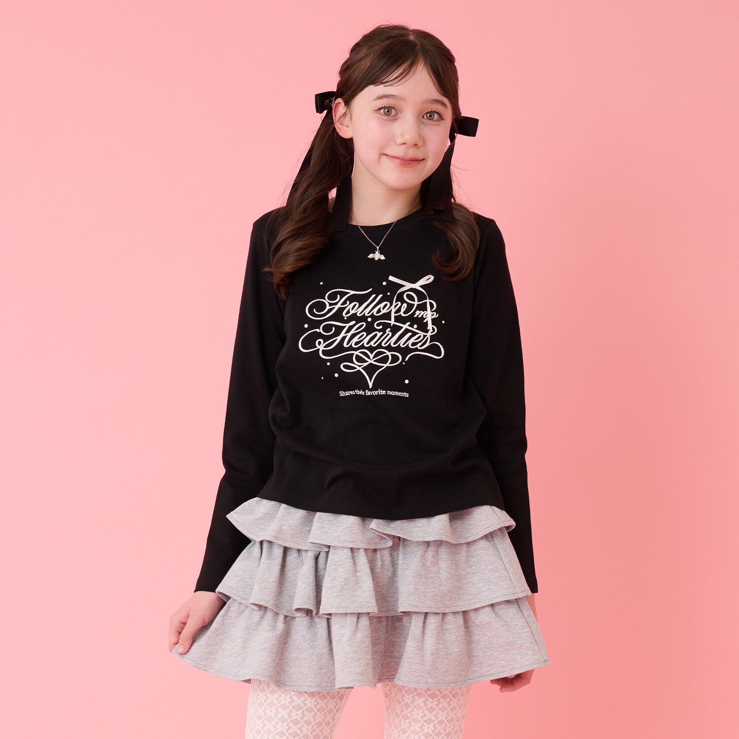 カリグラフィ長袖Tシャツ