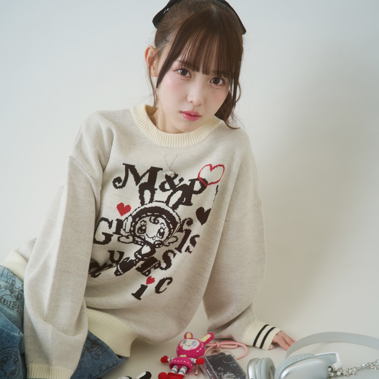 【WEB限定】復刻♪musicベリエちゃんジャカードニット