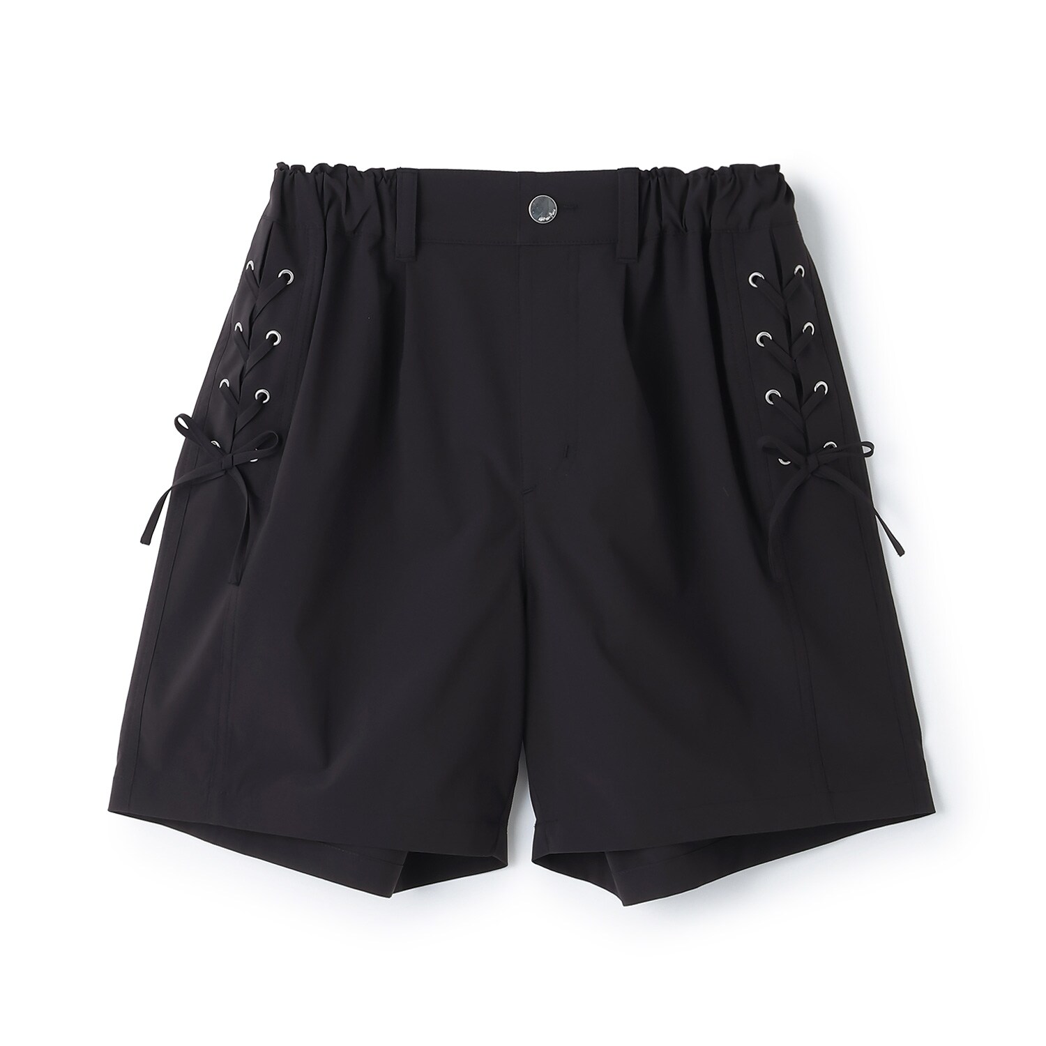 レースアップリボンショートパンツ