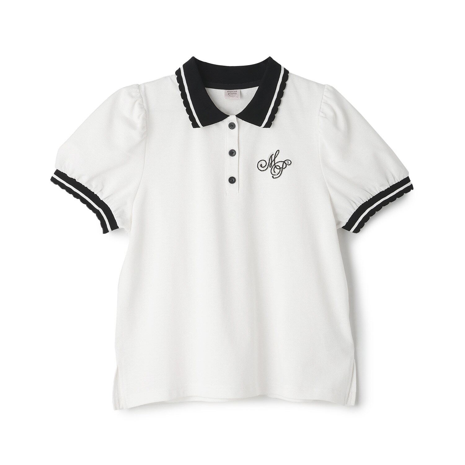 【吸水速乾・接触冷感】袖パフポロシャツ