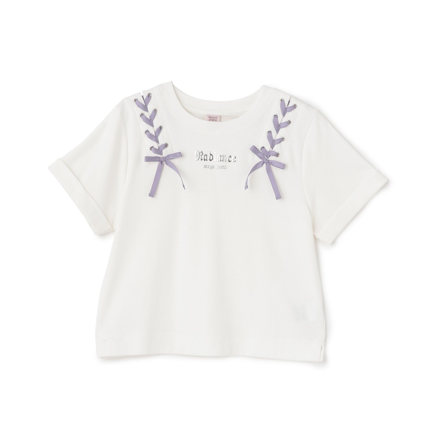 【接触冷感】ツインレースアップTシャツ