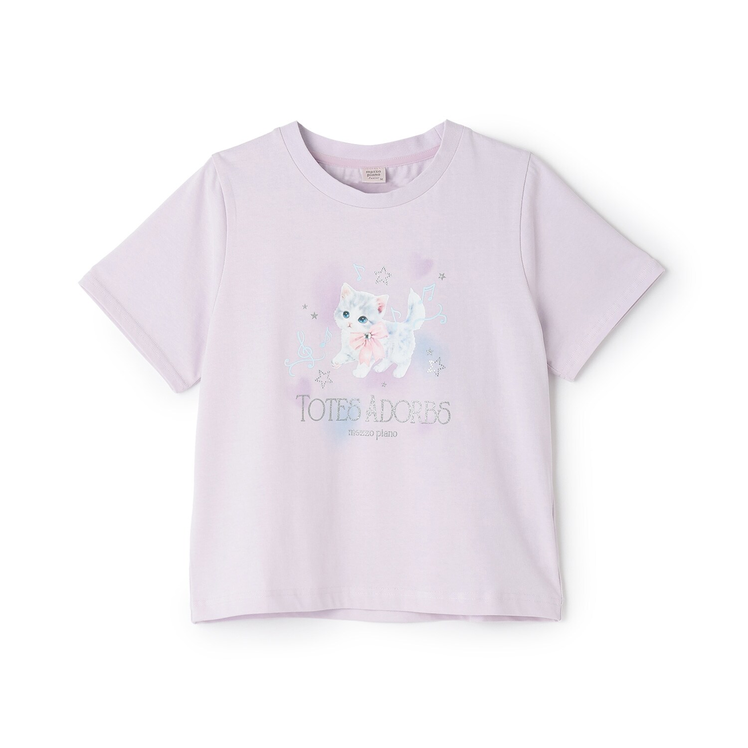 【接触冷感】ふわふわねこちゃんTシャツ