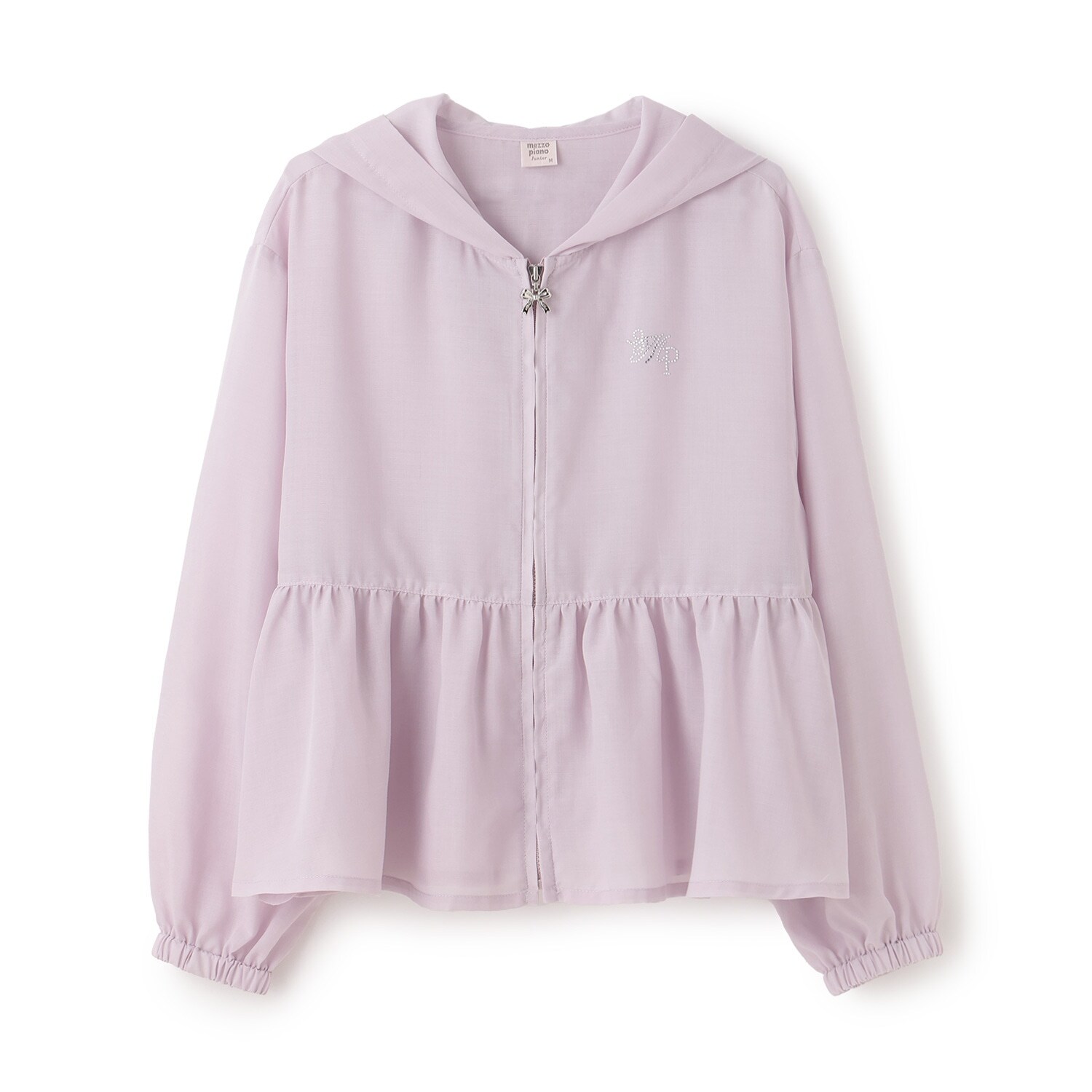 【接触冷感・UVカット】ペプラムシアーパーカ