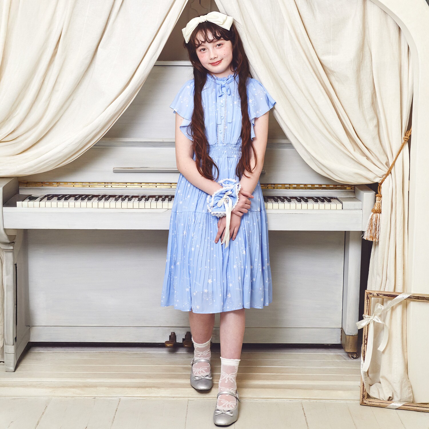 アソート生地プリーツワンピース♪