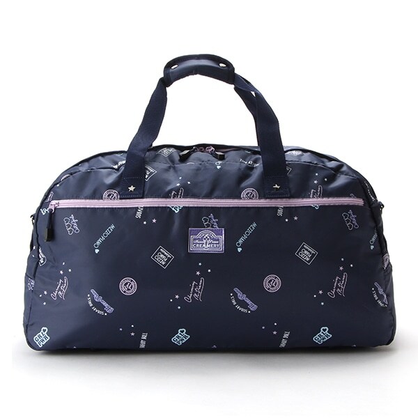 ロゴプリントボストンバッグ