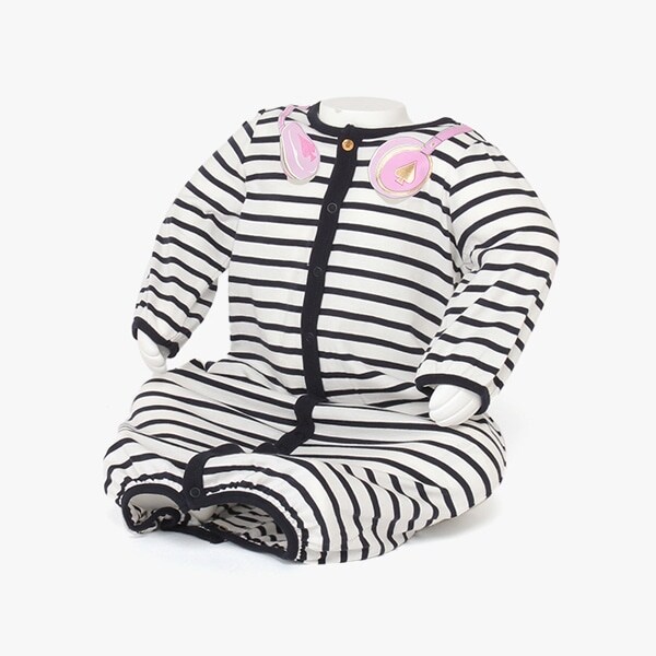 トロンプルイユヘッドフォンカバーオール