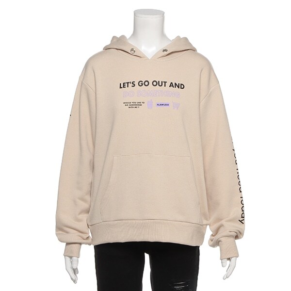 裏毛 ロゴプリントパーカー