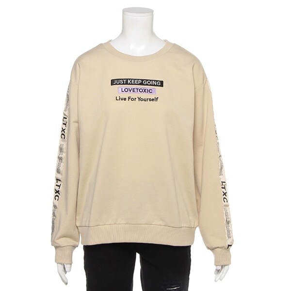 ミニ裏毛 テープロゴトレーナー