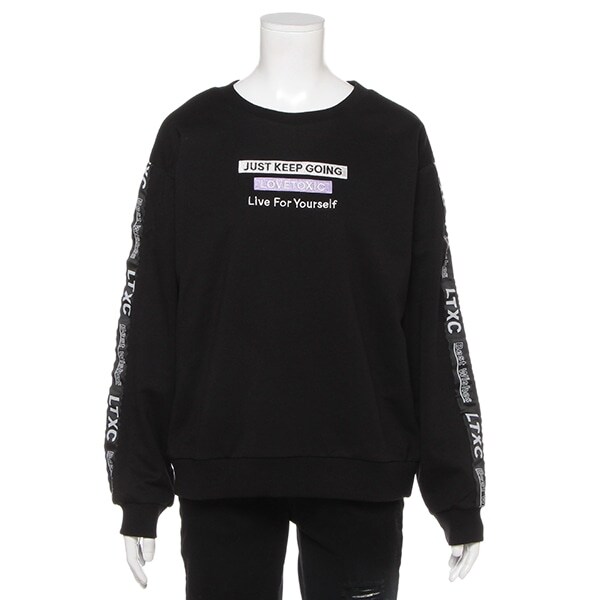 ミニ裏毛 テープロゴトレーナー