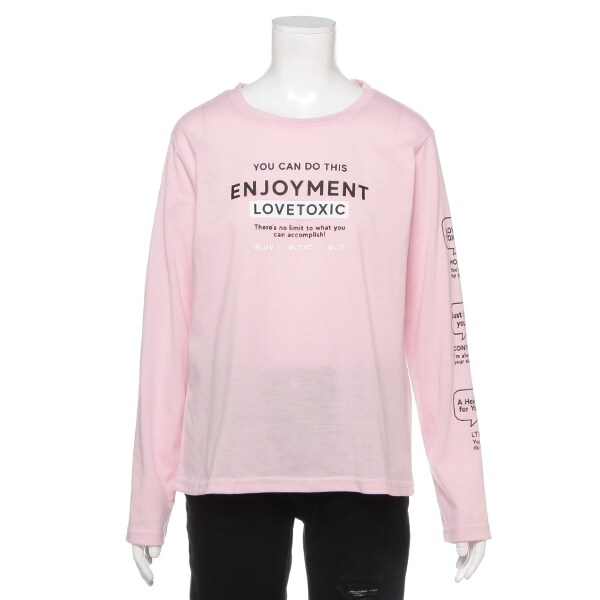 袖アイコンロゴプリントTシャツ