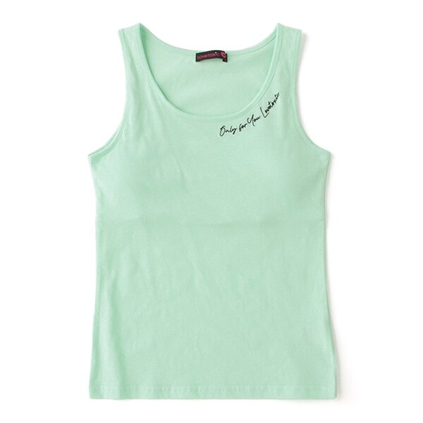 吸水速乾 カップつき刺しゅうタンクトップ