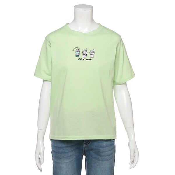 吸水速乾 ドリンク刺しゅうTシャツ