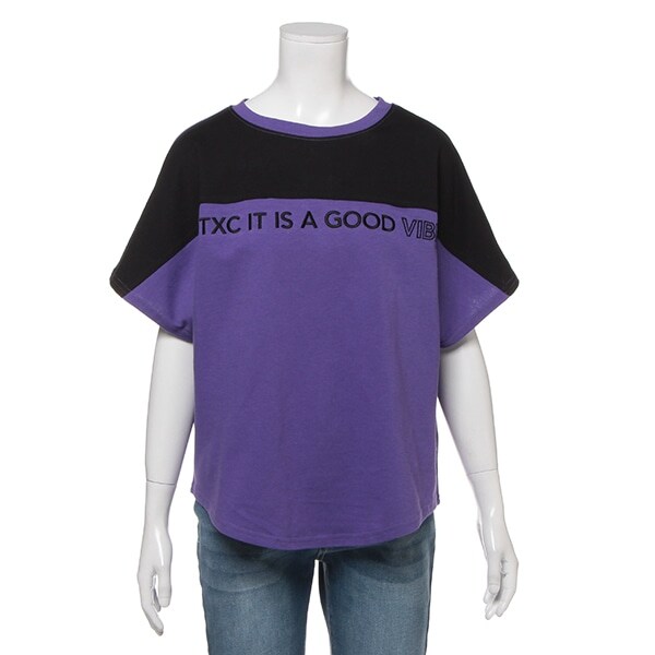 USAコットン バイカラービッグTシャツ