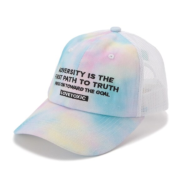 ロゴ刺しゅうメッシュキャップ