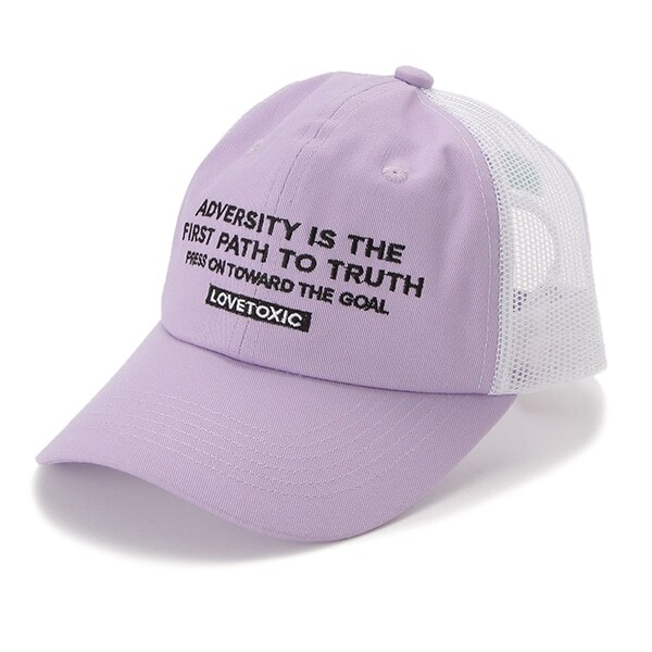 ロゴ刺しゅうメッシュキャップ