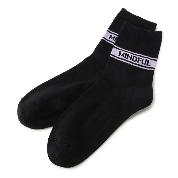 ラインロゴクルーソックス