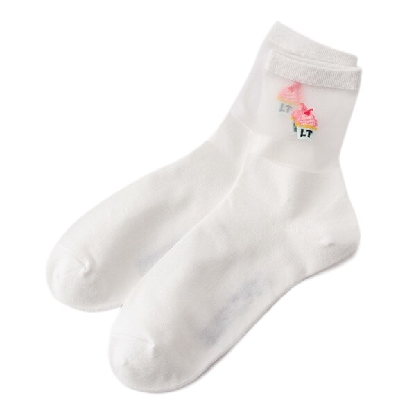 モチーフシースルーソックス