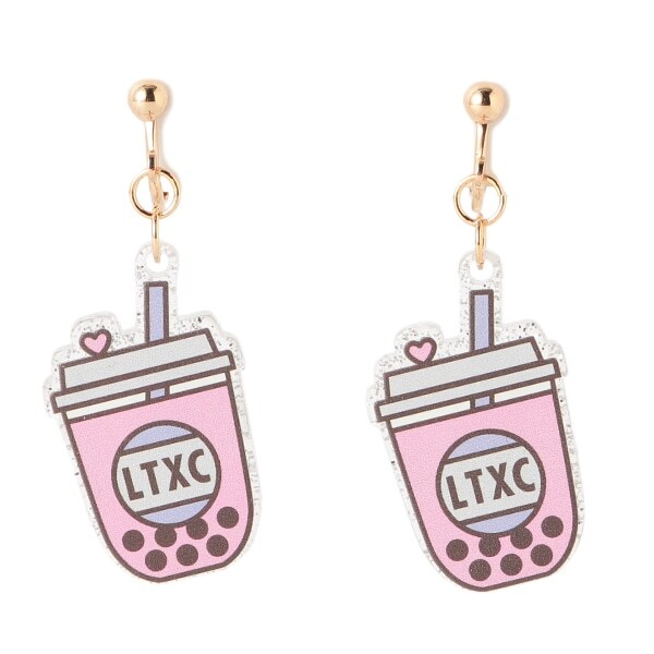 タピオカモチーフイヤリング