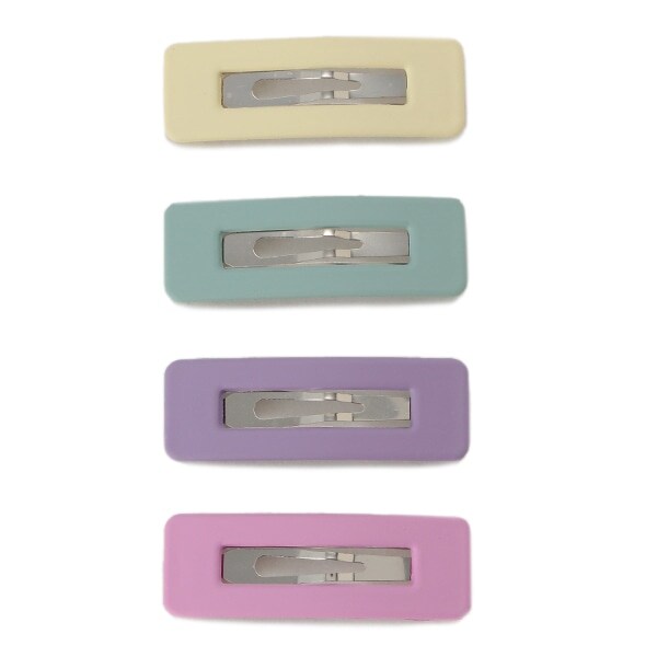 スクエア4色パッチンピン