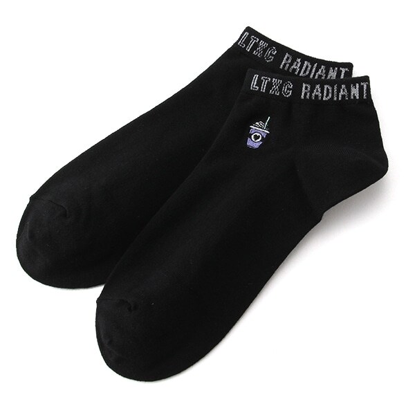 ワンポイント刺しゅうロゴスニーカーインソックス