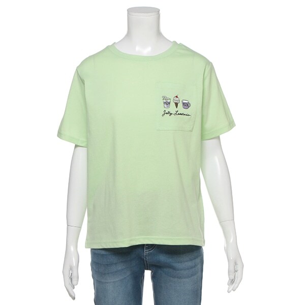 吸水速乾 胸ポケット3連刺しゅうTシャツ