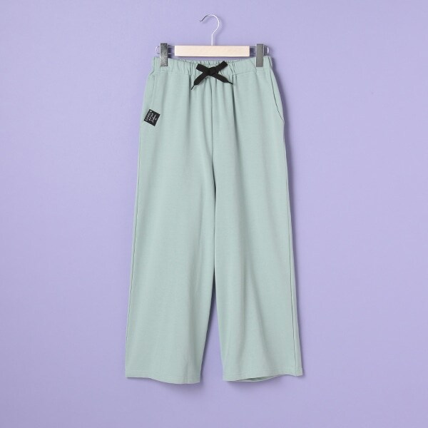 ミニ裏毛 イージーワイドパンツ