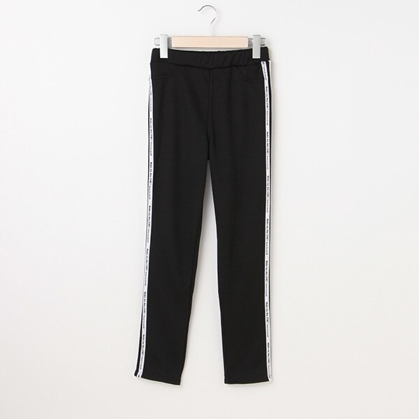 裏起毛 ロゴラインレギパン