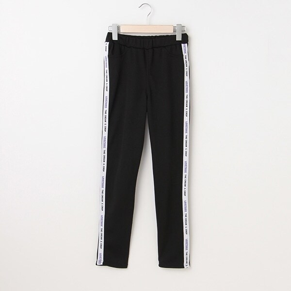 裏起毛 ロゴラインレギパン