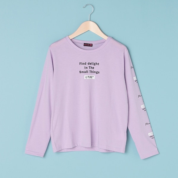 袖プリントTシャツ