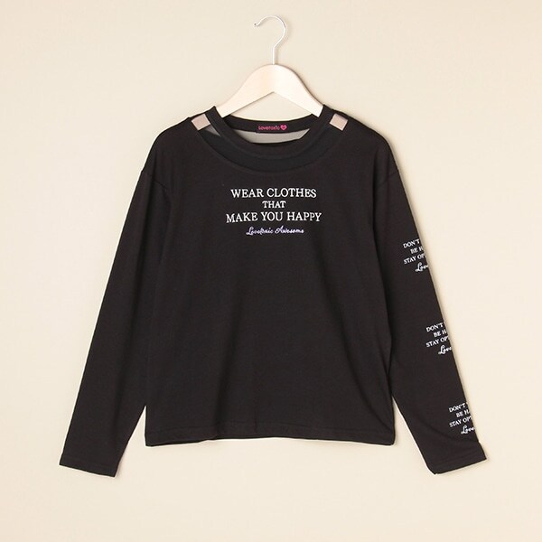 衿チュールロゴTシャツ