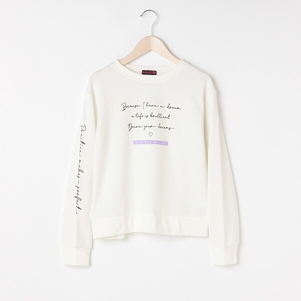 裏毛 筆記体ロゴトレーナー