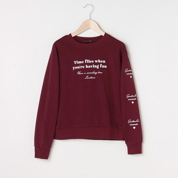 裏毛 ロゴプリントトレーナー