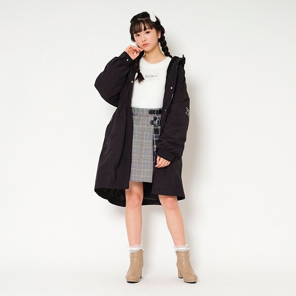 ボアライナーつきロングブルゾン